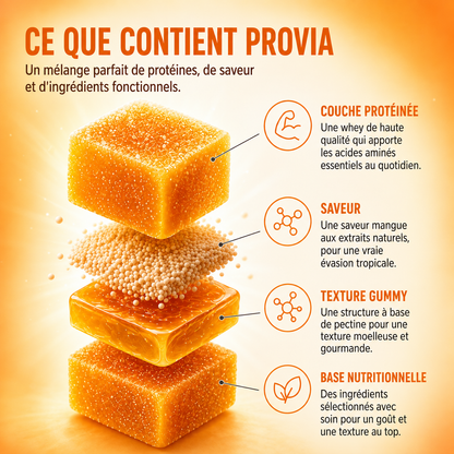 Gummies Protéinés PROVIA — Mangue