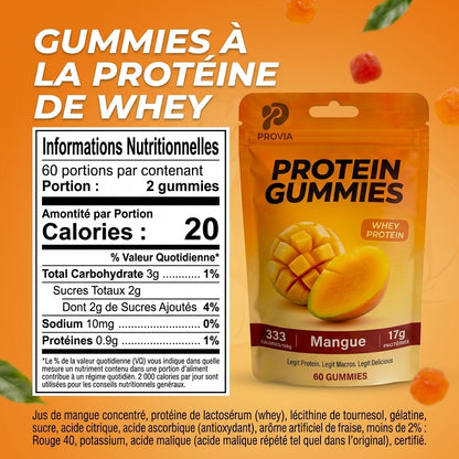Gummies Protéinés PROVIA — Mangue